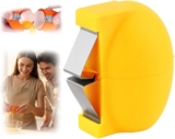 New Egg Shell Opener Egg Cracker Tool Stainless Steel, Multifunctional Egg Shell Opener for Raw Or Hard-Boiled Eggs, Kitchen Gadget for Cooking Baking (Yellow)