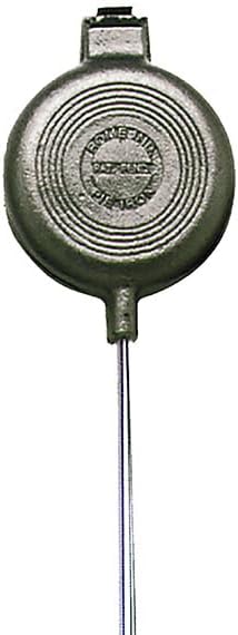 Rome Cast Iron Original Round Pie Iron, Pack of 2 – Medium Campfire Sandwich & Pie Cooker with Long Handles, Black, Classic Camping Cooking Tool