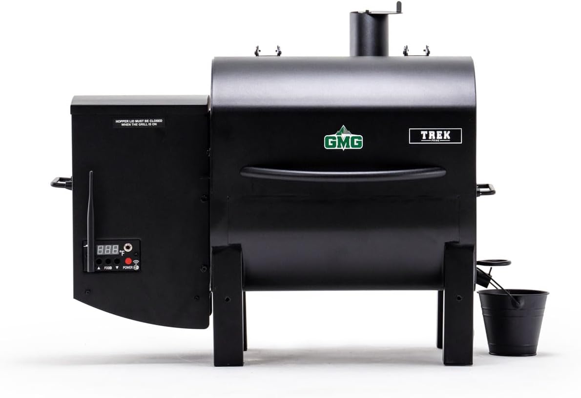 GMG Green Mountain Grills Trek Prime 2.0 WiFi Portable Wood Pellet Tailgating Camping BBQ Smoker Grill – Digital Enabled