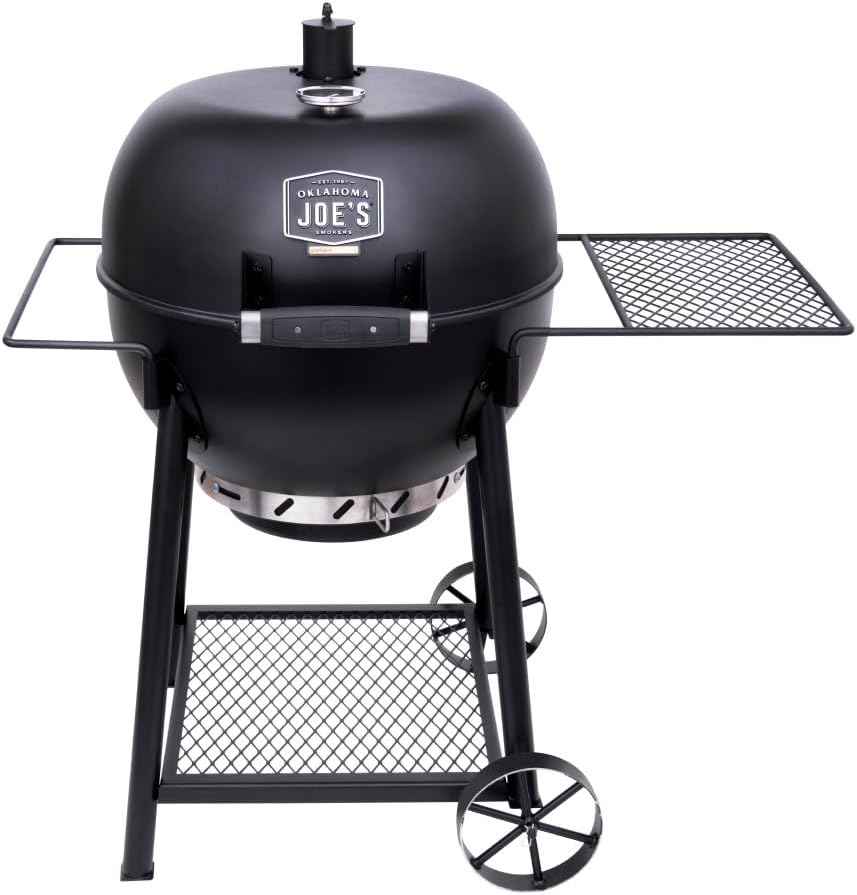 Oklahoma Joe’s Blackjack 21.5 in. Heavy-Duty Kettle Charcoal Grill with 382 sq. in. Cooking Area, Black
