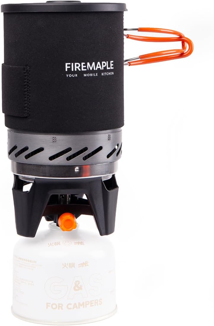 Fire-Maple “Fixed Star 1” Backpacking and Camping Stove System | Outdoor Propane Cooking Gear | Portable Pot/Jet Burner Set | Ideal for Hiking, Trekking, Fishing, Hunting Trips and Emergency Use