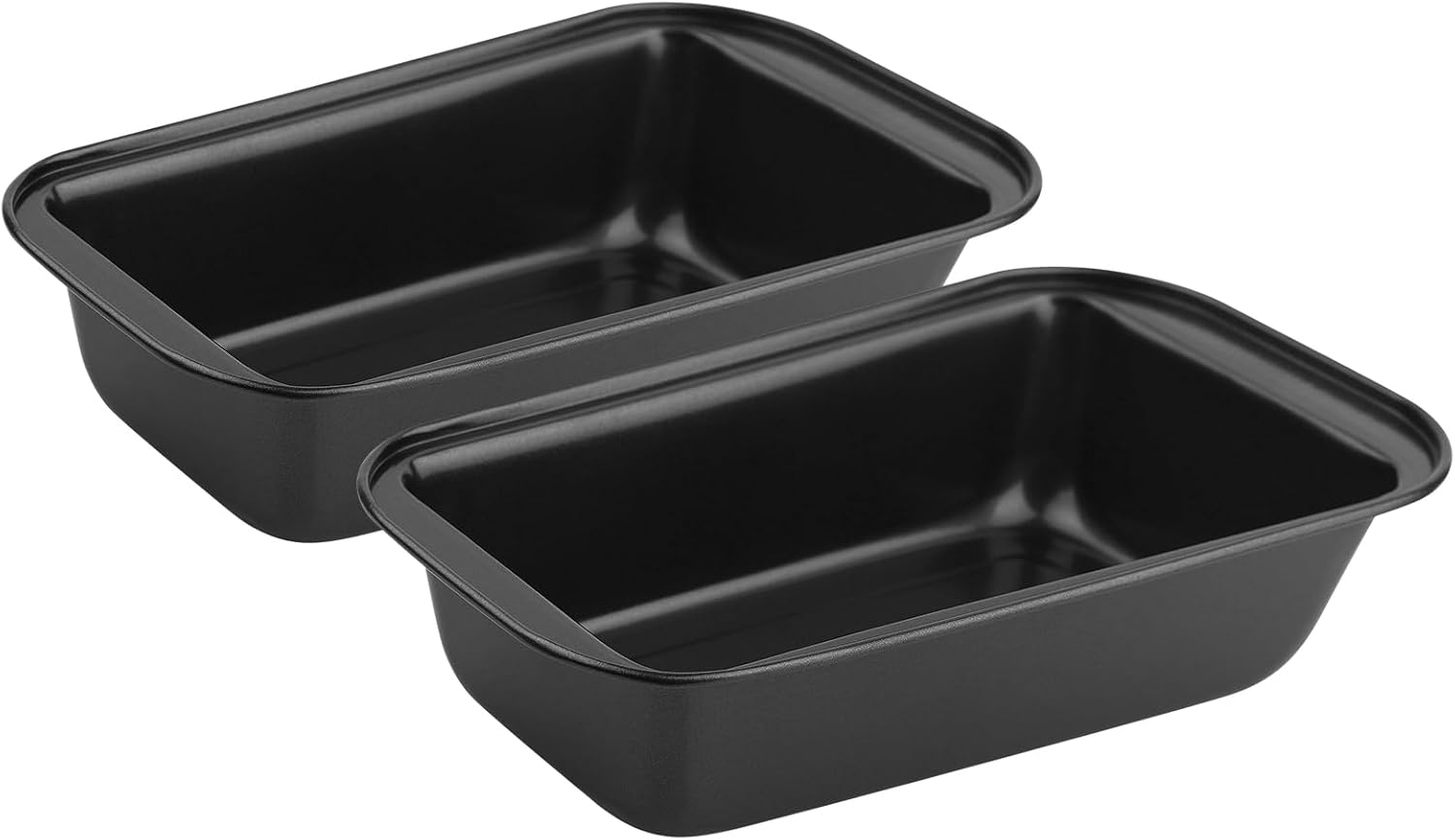 Novery 2PCS Nonstick Bread Pan – 8” x 4” Carbon Steel Loaf Baking Pans, Dishes，Rectangle Baking Supplies for Homemade Bread, Meatloaf, Cakes, Sourdough, Brownies, and Lasagnas