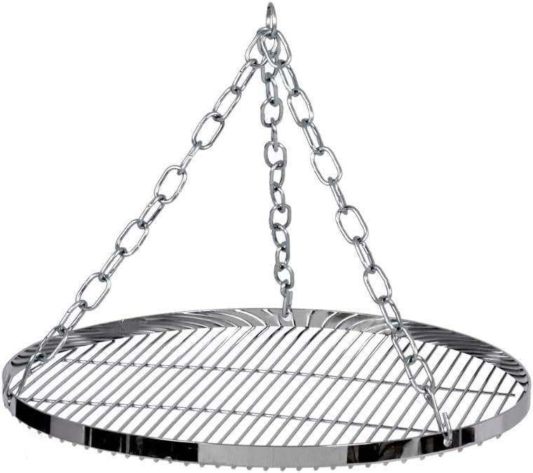 Petromax Hanging Grill Grate for Cooking Tripod, Outdoor Campfire Barbeque Cook Stand, Steel, 19.7 inch Diameter