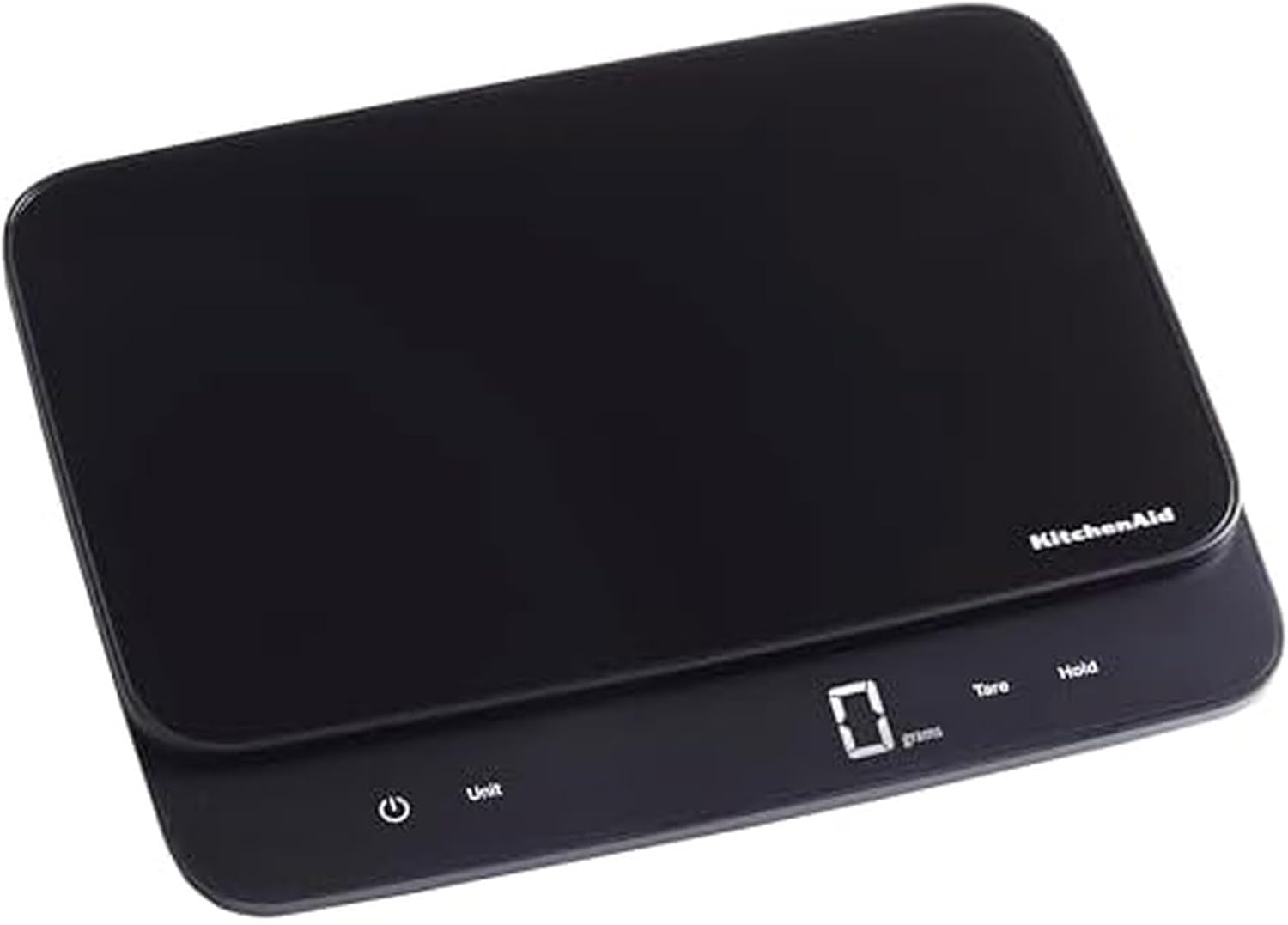 KitchenAid KQ917 High Capacity Glass Surface Digital Kitchen and Food Scale, 30 Pound Capacity and Precision, Grams, Ounces, Pounds, Fluid Ounces & Milliliters, LED, Tare Function, Black