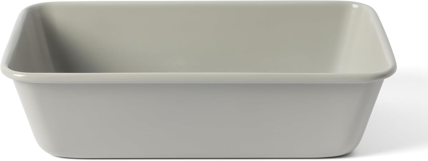 Martha Stewart Gallen 9 Inch Nonstick Carbon Steel Loaf Pan – Cool Grey, Durable Bakeware for Even Baking and Easy Release