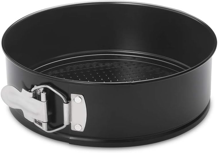 HIWARE 8 Inch Non-stick Springform Pan with Removable Bottom – Leakproof Cheesecake Pan
