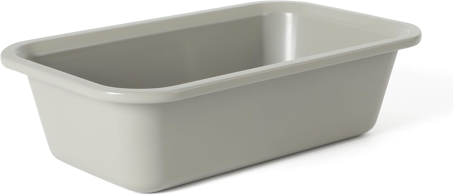 Calphalon Legacy 9 x 5 Inch PFA Free Nonstick Loaf Pan Baking Dish in Taupe, Heavy Gauge Steel Bakeware for Even Heat Distribution, Oven Safe Bread Pan for Cakes, Loaves, Meatloaf