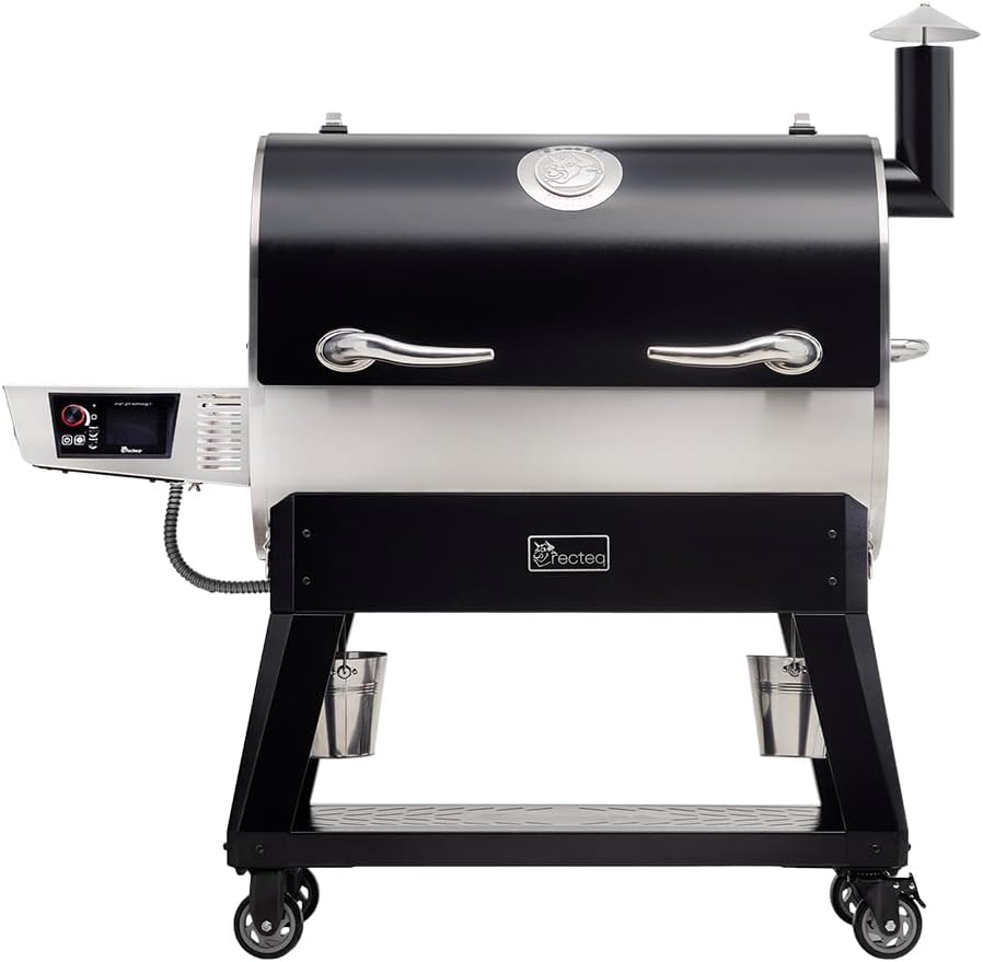 recteq Pellet Grill Smoker – Flagship 1600, Wood Pellet Smoker, BBQ, Wi-Fi Smart Grill, 1667 Sq. In. Cook Space, 40 lb Hopper