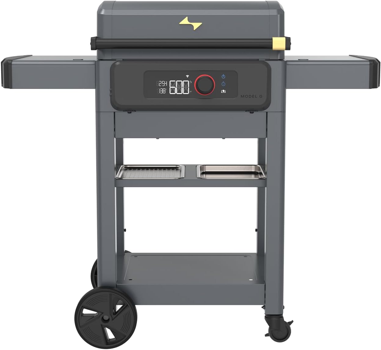 Current® Model G Griddle, Smart Electric Outdoor Flat Top BBQ Grill with 200°F to 600°F Range for Searing & Roasting, Digital Precision, Apartment-Friendly & Weather-Resistant, Slate