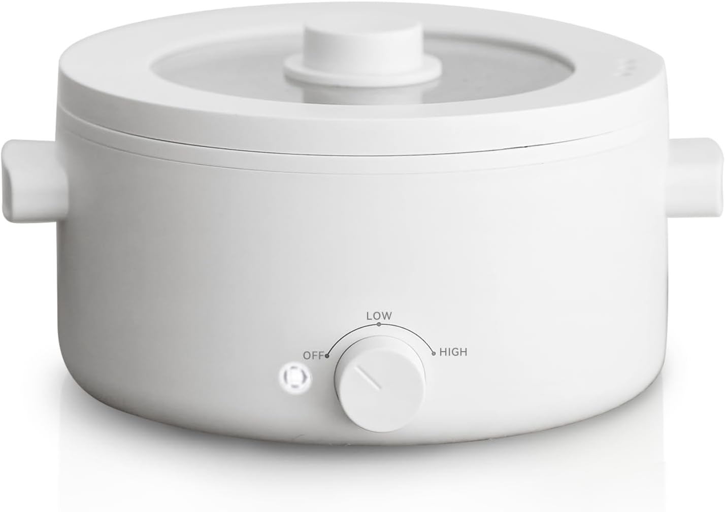 Electric Cooker, 2L Ceramic Glaze Non-stick Pot, Dual Power Multi-functional Electric Cooker, Suitable for Steak, Pasta, Hot Pot, Ramen, Quick Heating and Overheat Protection