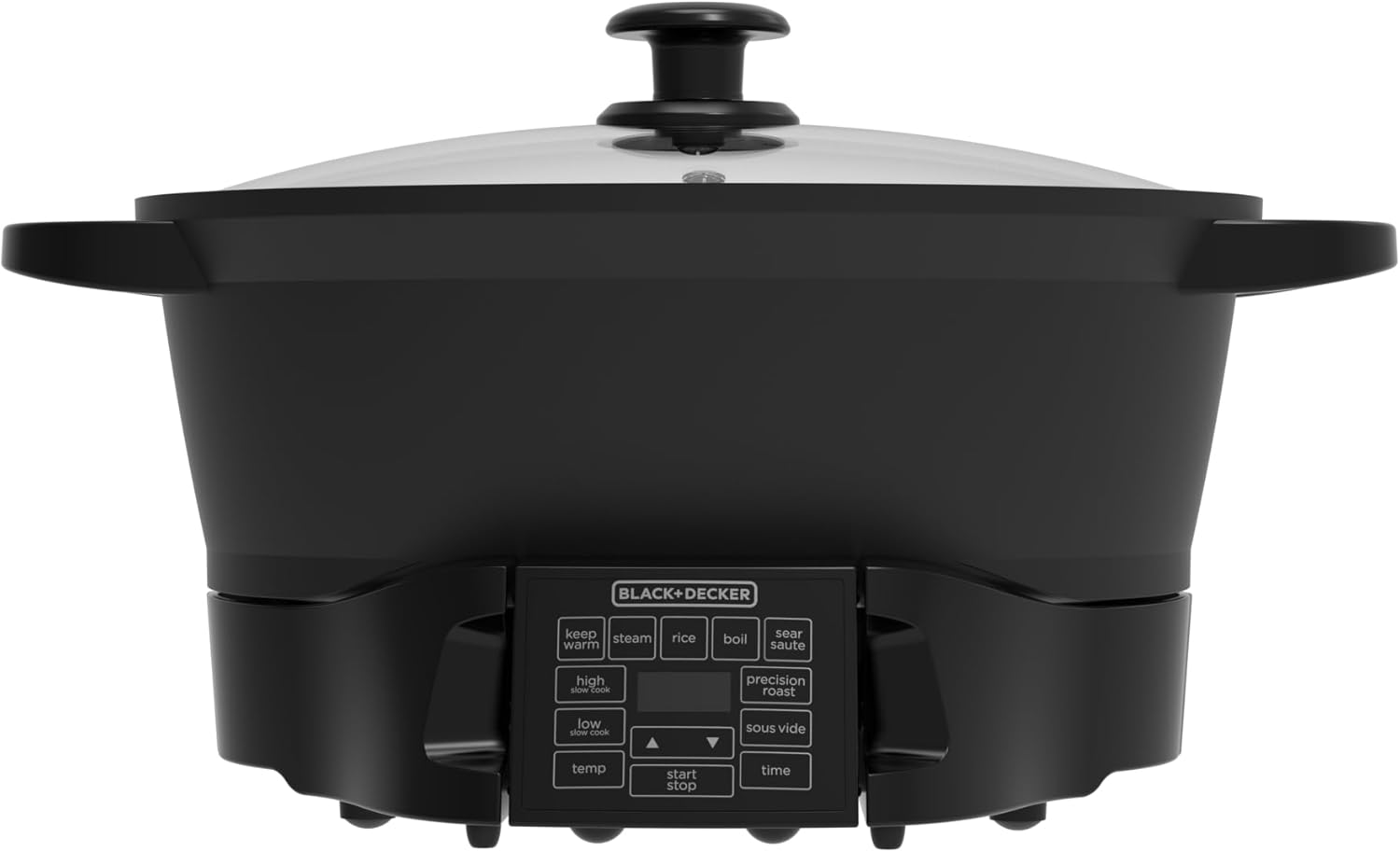 BLACK+DECKER Digital Multicooker 7QT Family Size, 7‑in‑1 Functions, Neat ’N Clean™ Technology, Slow Cook, Steam/Boil, Precision Roast, Sear/Sauté, Rice, Sous Vide, Keep Warm, Ceramic Nonstick