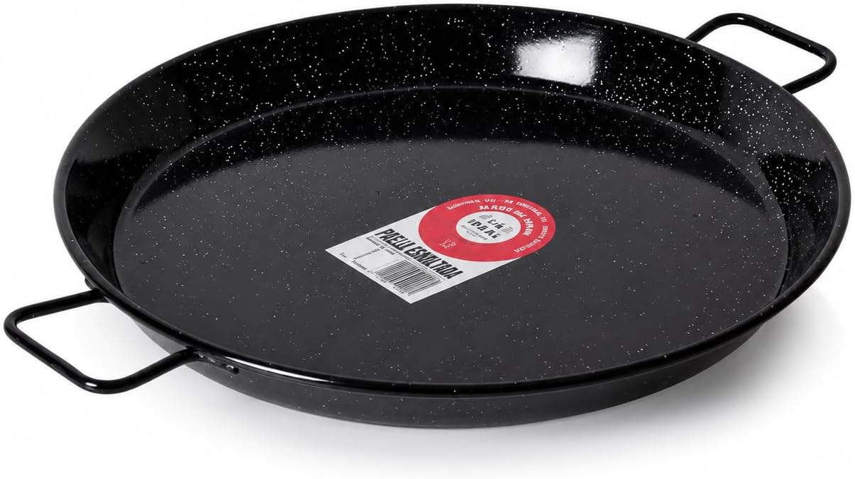 Garcima 18-Inch Enameled Steel Paella Pan, 46cm