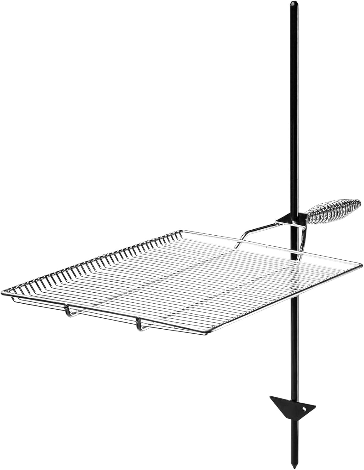 Stromberg Carlson Campfire Grill Grate – Stake & Grill for Outdoor Cooking with Nylon Bag, Fire Pit Accessories, Campfire Cooking Equipment, Portable Equipment, RV Use – 36″ Long Stake, 15″x22″