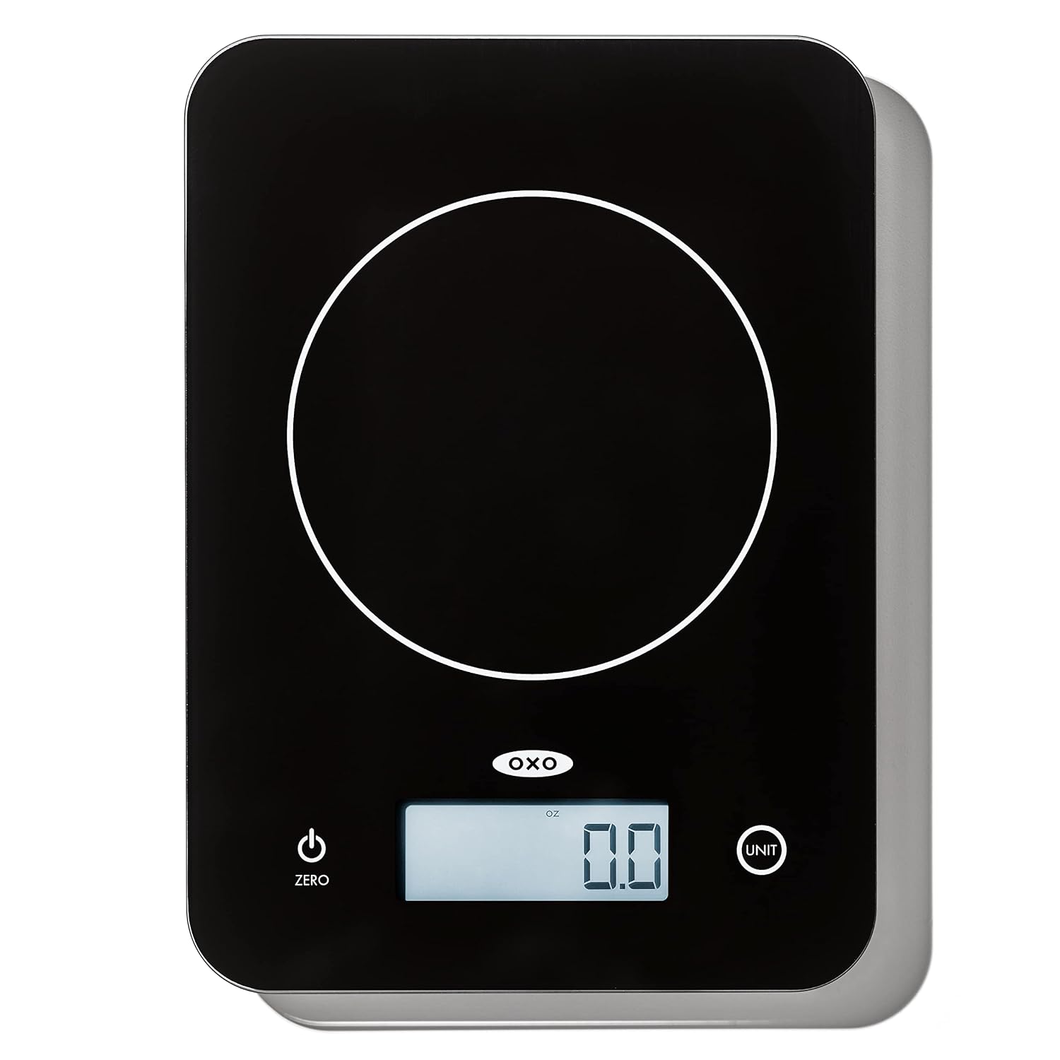 OXO Good Grips 11lb/5kg Everyday Glass Food Scale, Gram Scale for Meal Prep
