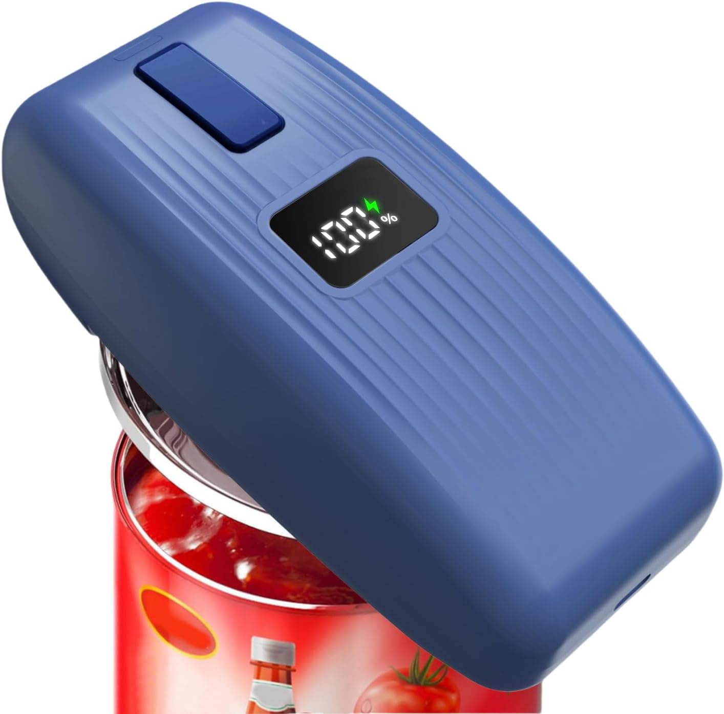 Electric Can Opener – USB Rechargeable with LED Display, Smooth Edge, One-Touch Hands-Free Automatic Can Opener for Seniors & Arthritis, Works on All Can Types, Food-Safe Kitchen Gadgets