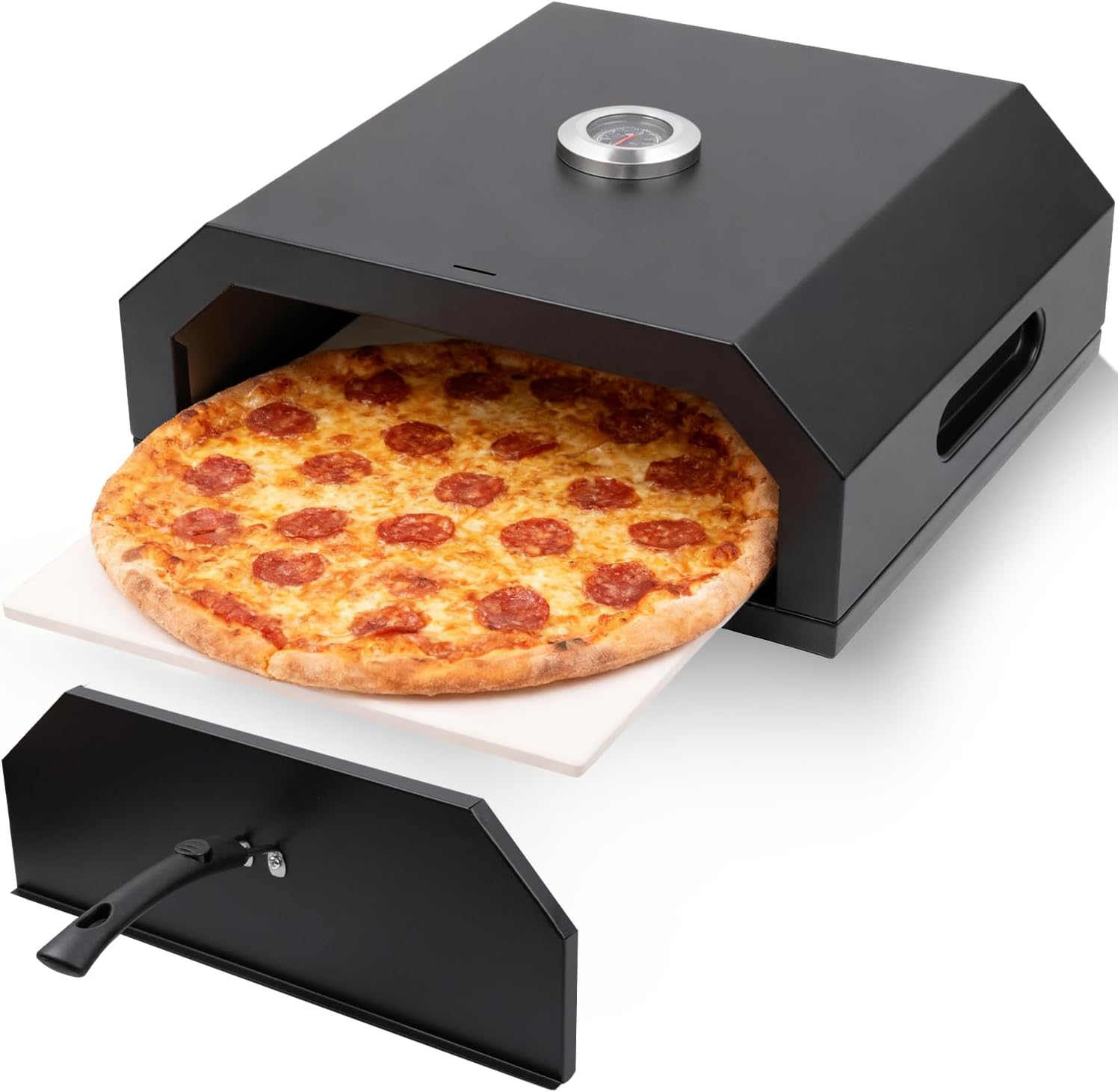 Outdoor pizza oven, a convenient pizza oven with a handle for grilling, suitable for use in courtyards and gatherings (pizza)