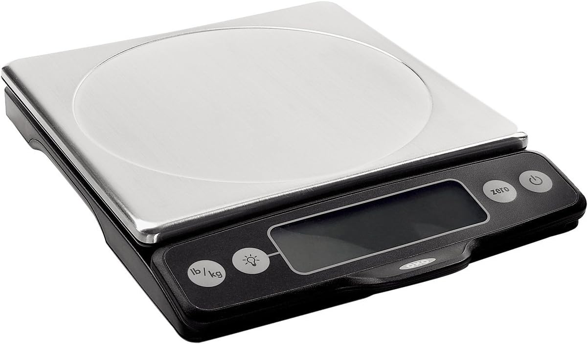 OXO Good Grips Stainless Steel Food Scale with Pull-Out Display, 11-Pound NEWER VERSION AVAILABLE