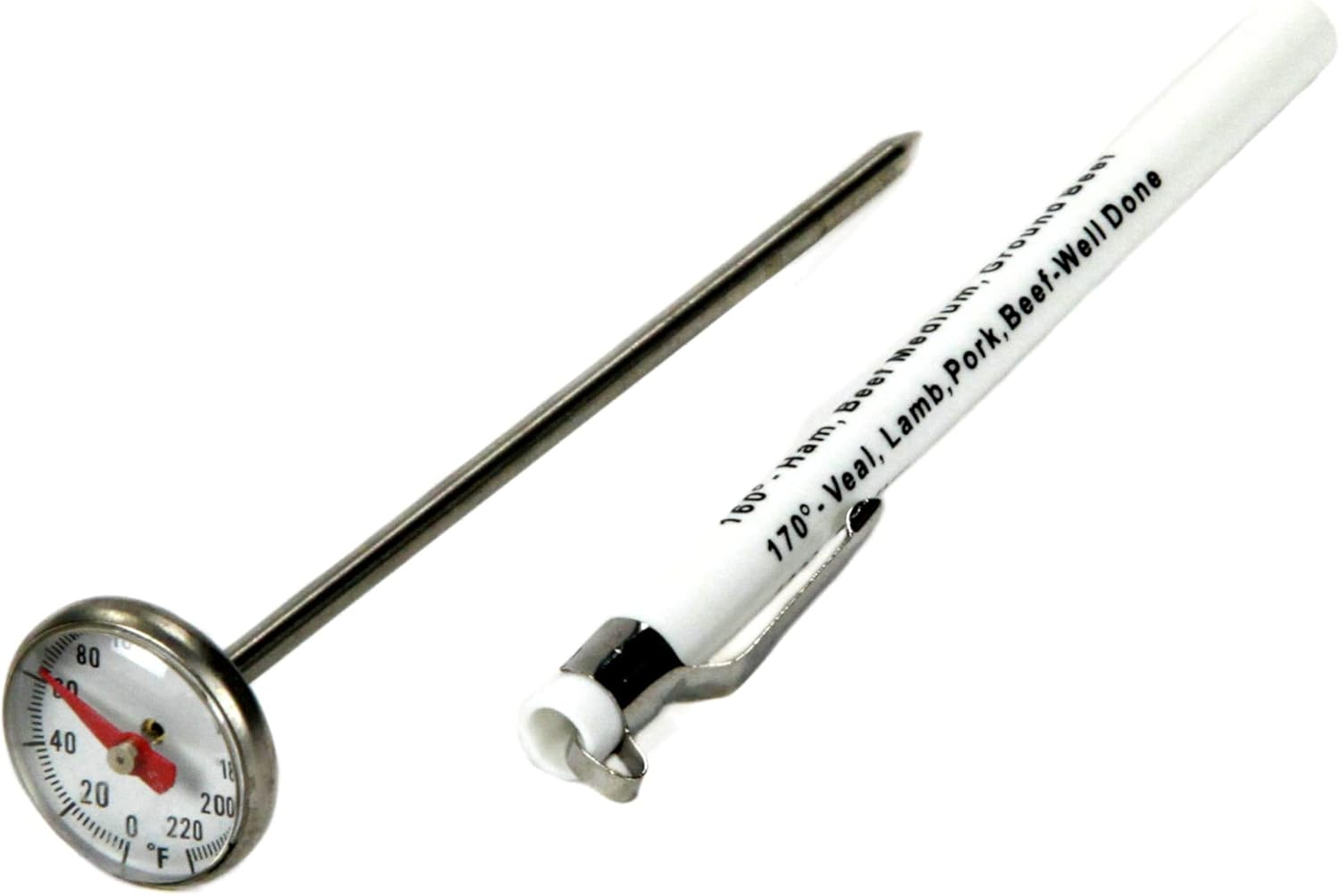 Chef Craft Select Instant Read Thermometer, 5.5 inches in Length, Stainless Steel