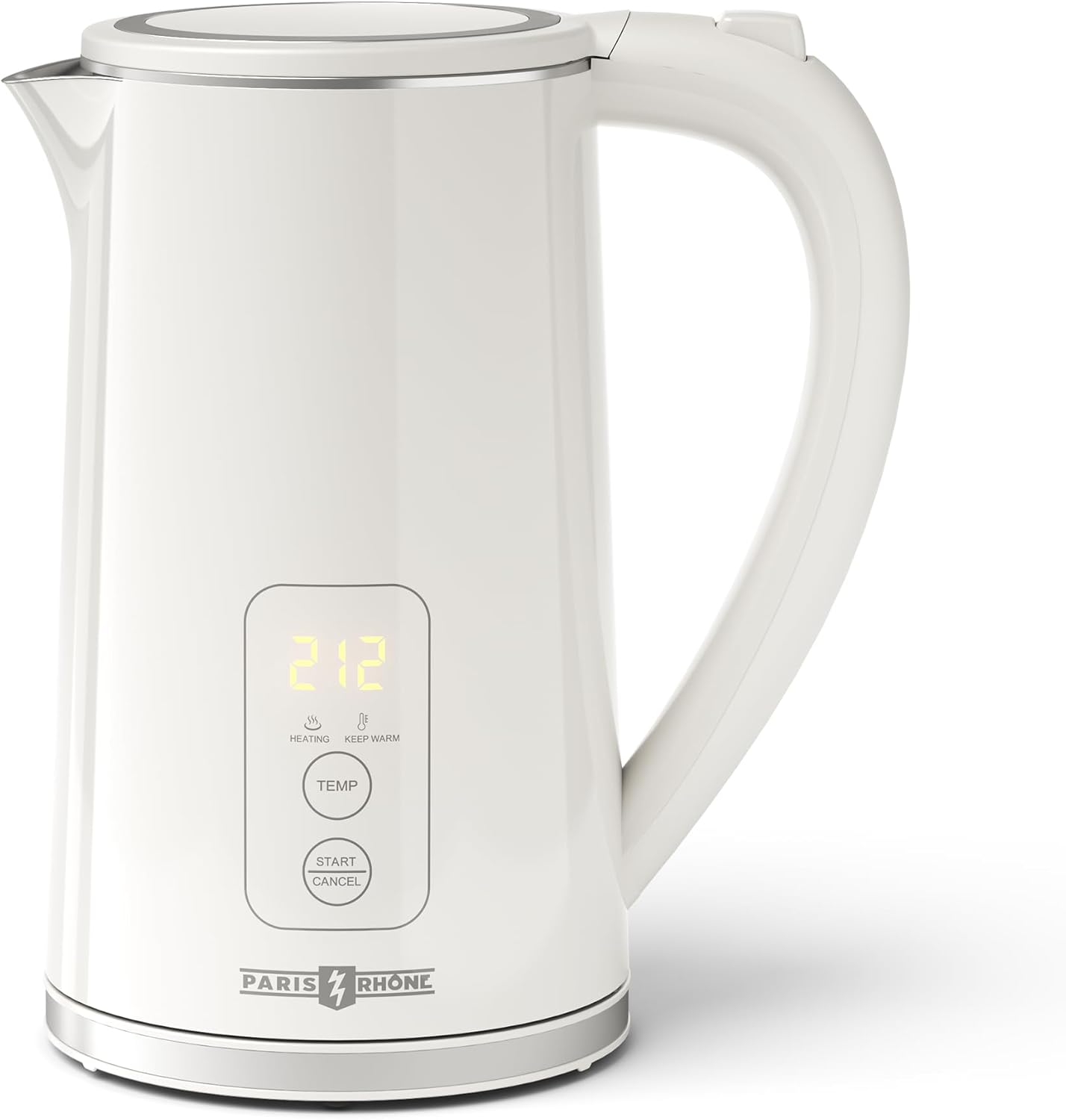 Electric Kettle Temperature Control, 1.7L Large Electric Tea Kettle, 4H Keep Warm Hot Water Boiler with 6 Presets, LED Screen Electric Kettles for Boiling Water, Boil-Dry Protection, BPA Free