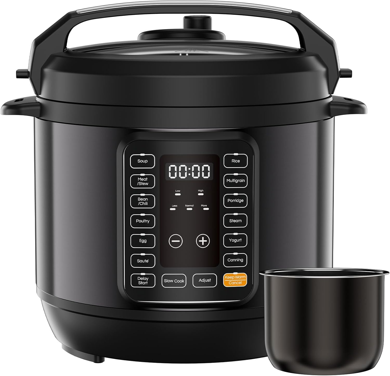 DUMOS 16-in-1 Electric Pressure Cooker, 6QT Programmable Multi Cooker with 12 One-Touch Presets, Soup Steam Yogurt and More, Ceramic Inner Pot Delay Start & Keep Warm, Includes Recipe Guide, Black