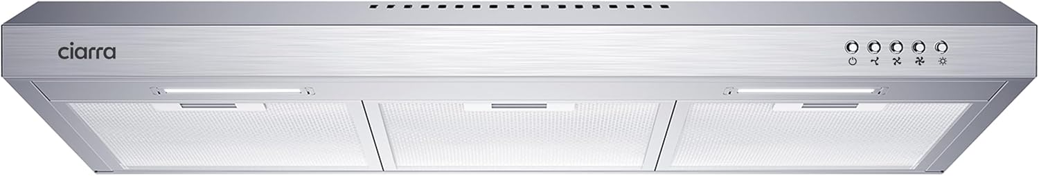 CIARRA Ductless Range Hood 30 inch Under Cabinet Hood Vent for Kitchen Ducted and Ductless Convertible CAS75918A
