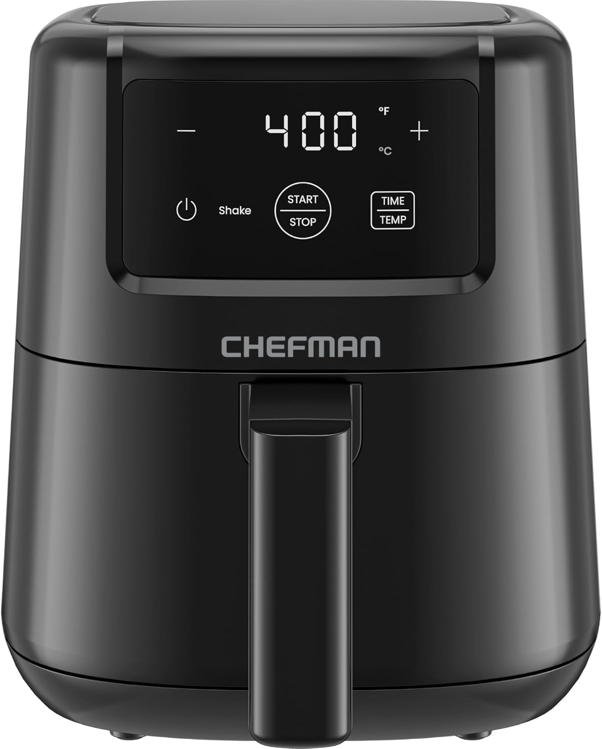 CHEFMAN 2 Qt Mini Air Fryer – Digital Space-Saving Compact Air Fryer with Nonstick and Dishwasher Safe Basket, Quick & Easy Meals in Minutes, Features Digital Timer and Shake Reminder – Black