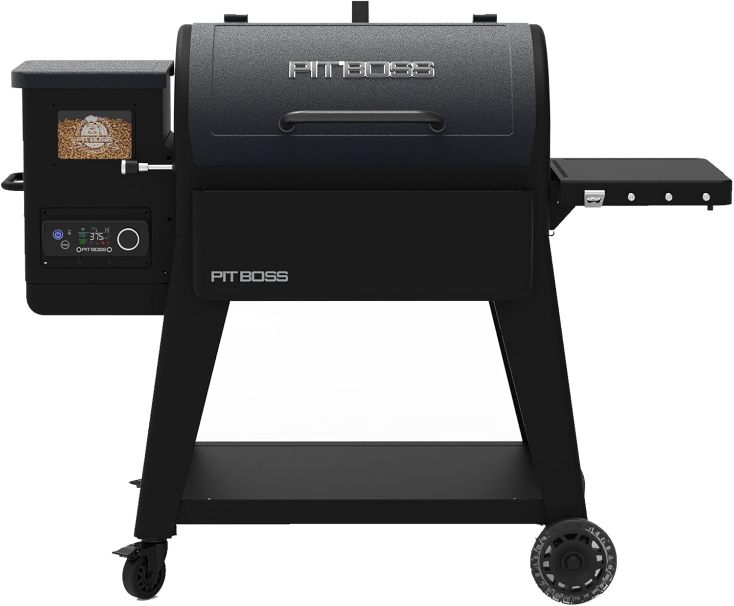 Pit Boss 850 Navigator Series WiFi & Bluetooth Wood Pellet Grill & Smoker, Flame Broiler and LCD Digital Controller, 932-Sq. In. Cook Space, 180°F to 500°F Temp Range, Meat Probe, 30 lb. Hopper