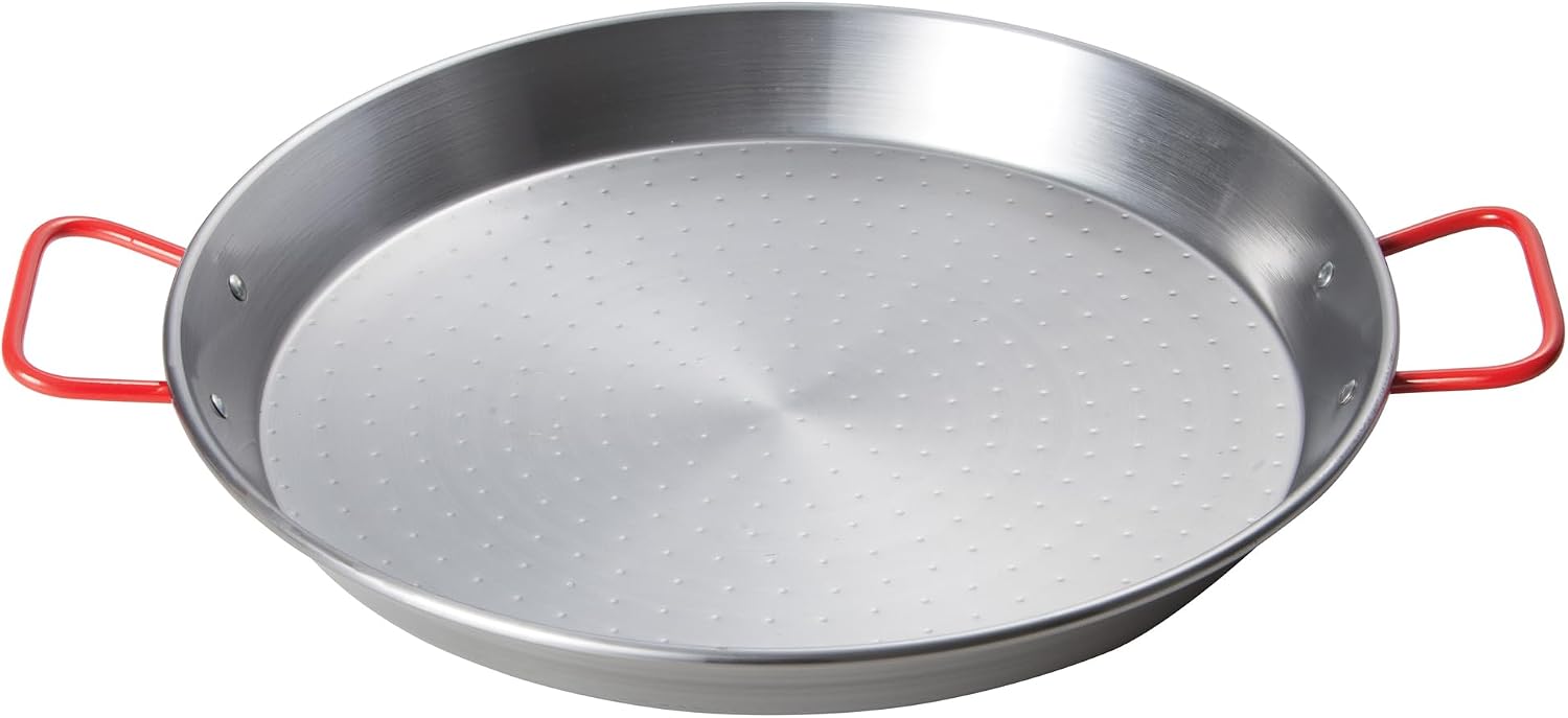 Winco 23-5/8″ Paella Pan, Polished Carbon Steel (Spain)