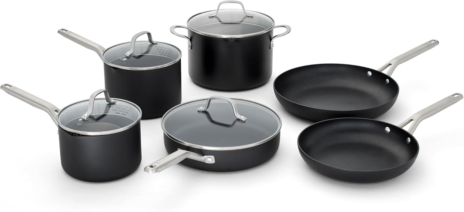 Calphalon® Hard-Anodized Nonstick 10-Piece Cookware Set