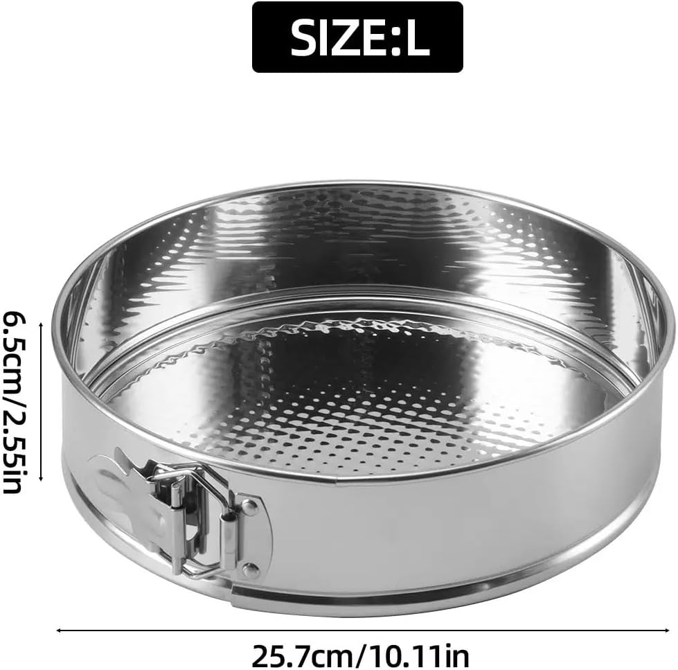 Springform Pan, 10 Inch Cheesecake Pans with Removable Bottom, Non-stick Spring Form Pan for Cheesecake