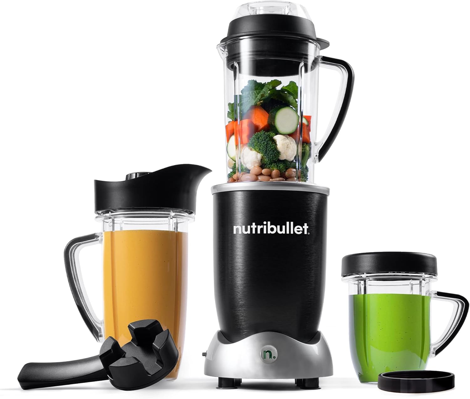 nutribullet Rx Blender, Hot and Cold Blender, 1700W, 1L Pitcher & 30oz Cup, Extractor Blade, Soups, Hot Liquids, and Sauces, Black, N17-1001