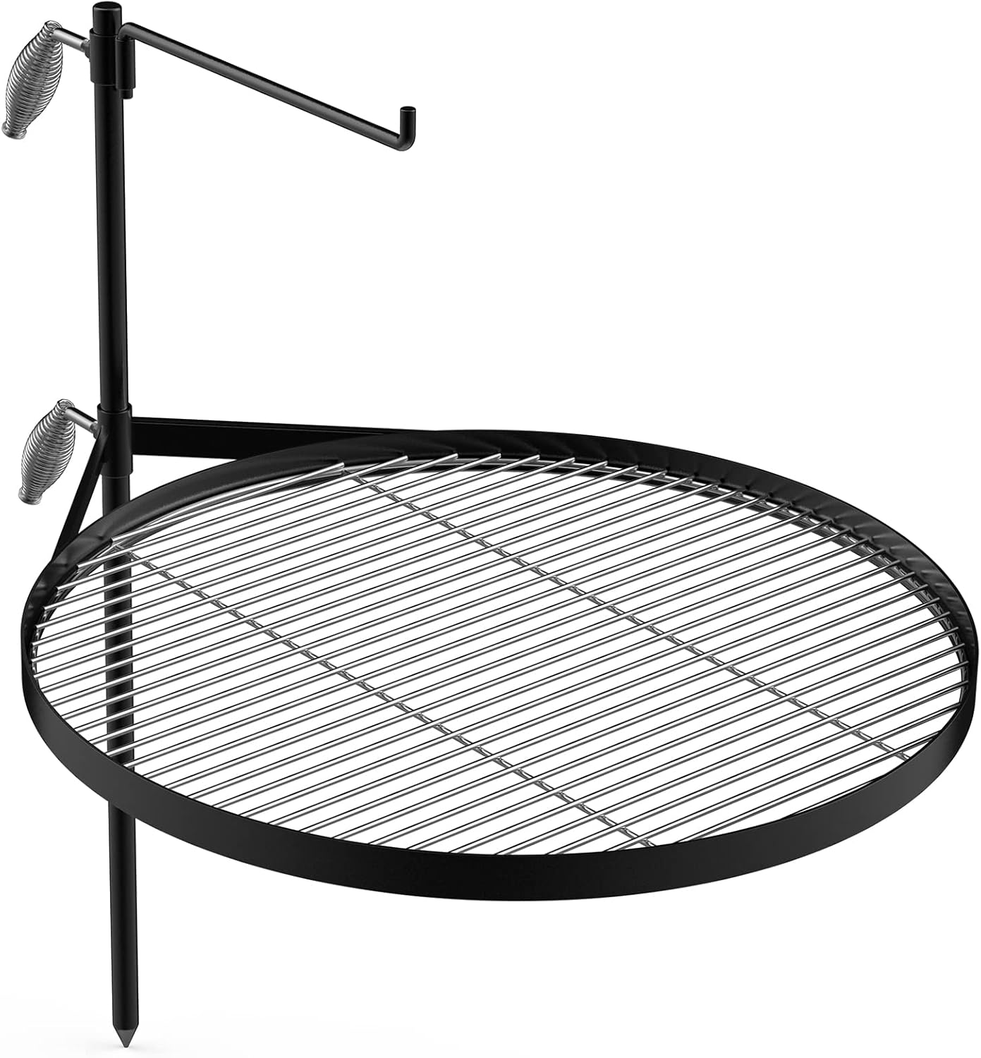 Stanbroil Fire Pit Campfire Grill Grate – Stainless Steel Swing Cooking Stand BBQ Grill, Portable Campfire Barbecue Rack for Outdoor Open Fire Cooking Camping