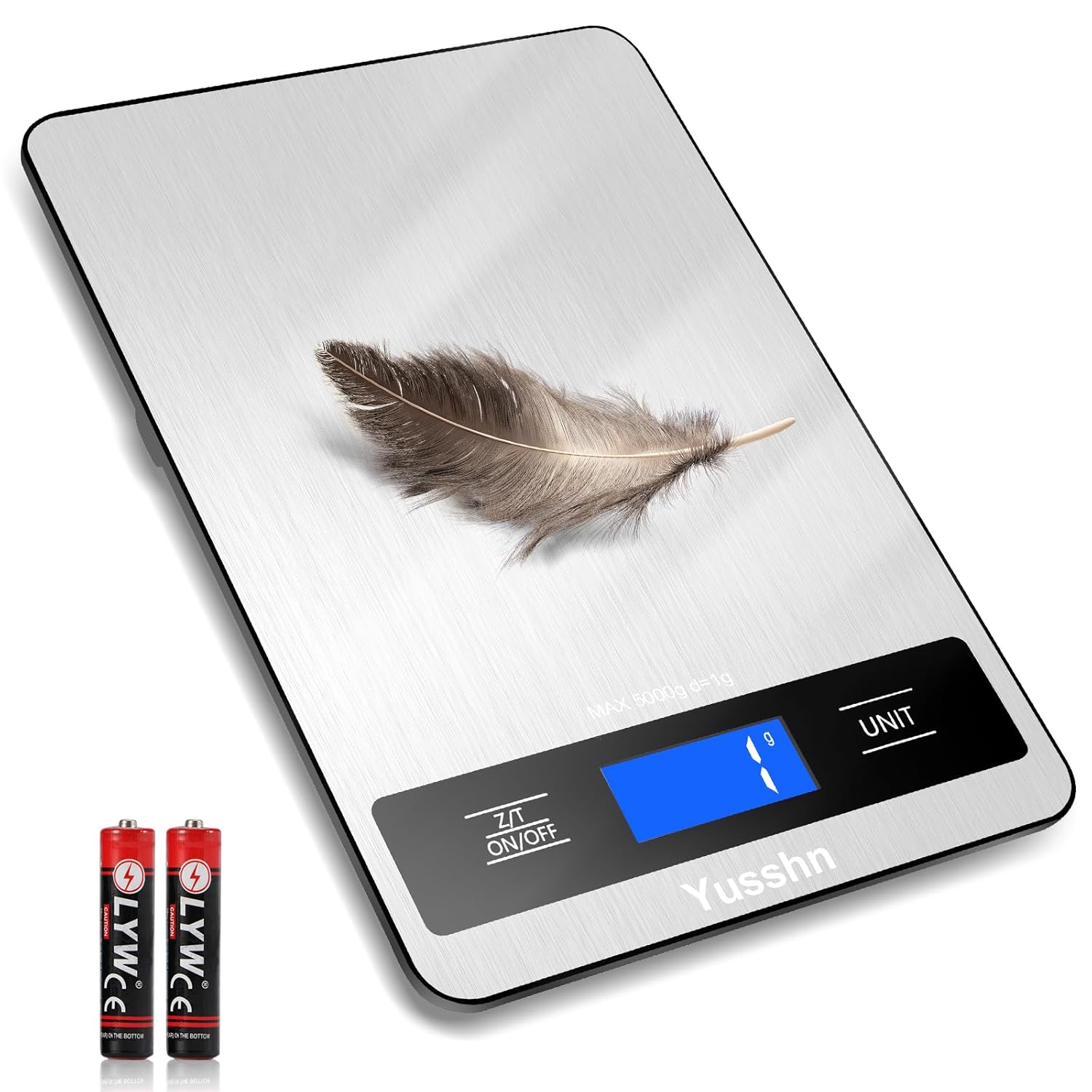 Food Scale, 11lb Kitchen Scale with 0.05oz/1g Precision, 6 Units Tare Function & LCD Display, Stainless Steel Digital Scale for Baking, Cooking, Meal Prep – Kitchen Gadgets & Gifts, Home Essentials