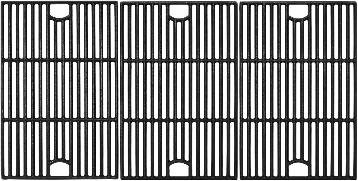 17inch Grill Grates for Nexgrill 6 Burner 720-0896 720-0896B 720-0896E 720-0898 720-0896X 720-0896C 720-0896CP 720-0898A , Cast Iron Cooking Grids for Homedepot Nexgrill 6-Burner Deluxe 720-0896,3Pack
