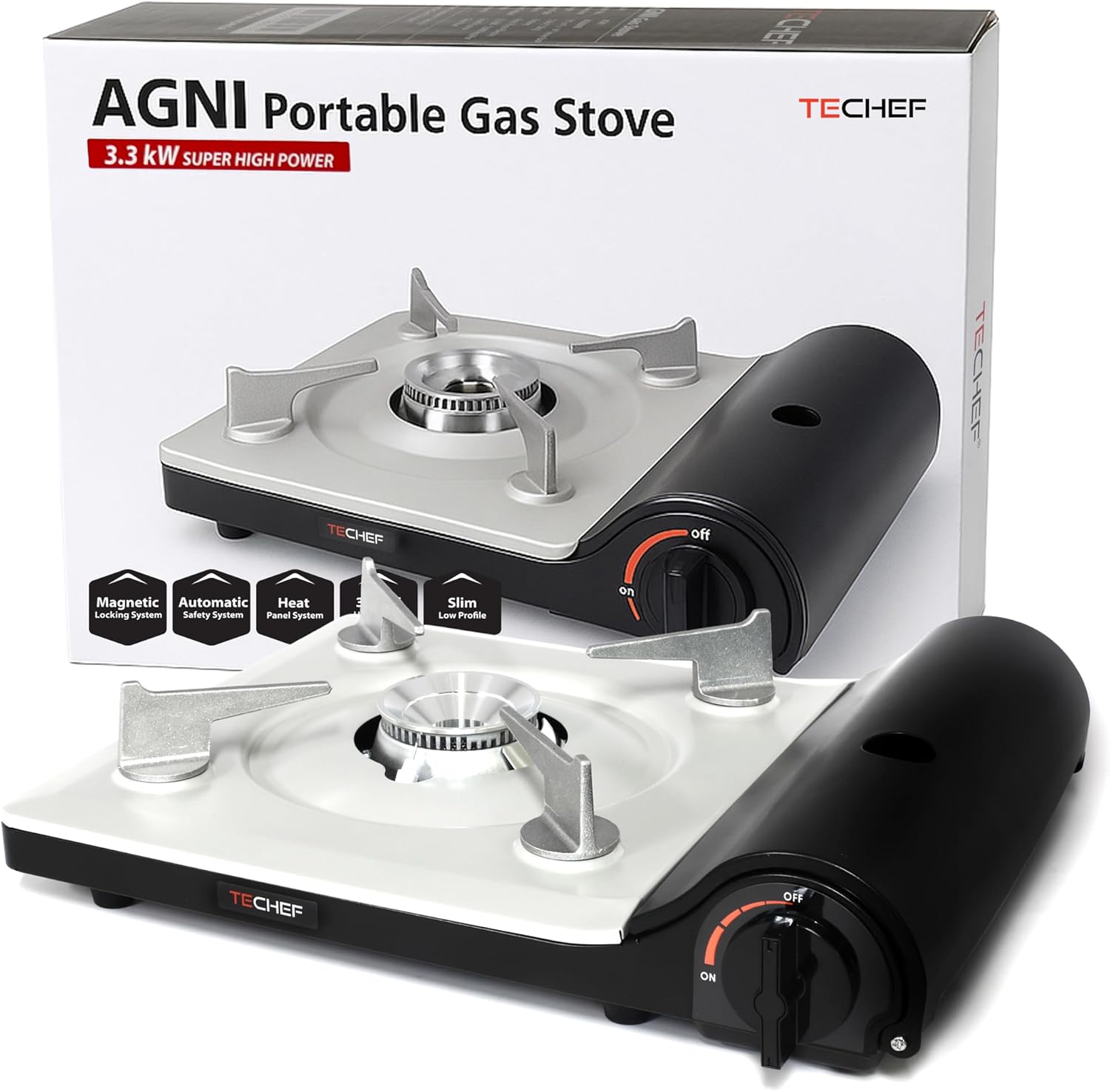 TECHEF – AGNI Portable Butane Gas Stove Burner, Camp Stove, Made in Korea