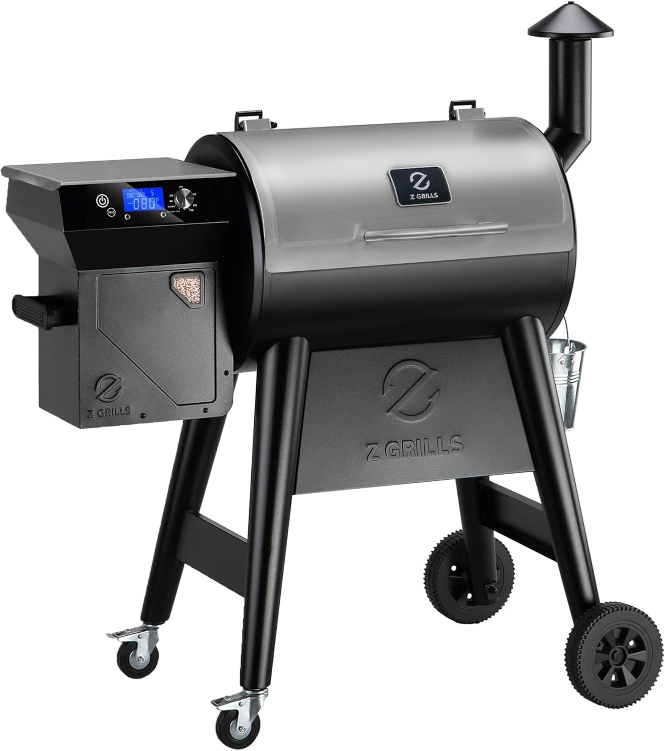 Z GRILLS Electric Wood Pellet Grill Smoker with PID 3.0 Controller, 450°F Max Temperature, 8-in-1 Outdoor Grill & Smoker, 459 Square Inches Cook Area, Meat Probes, Rain Cover (450E PRO)