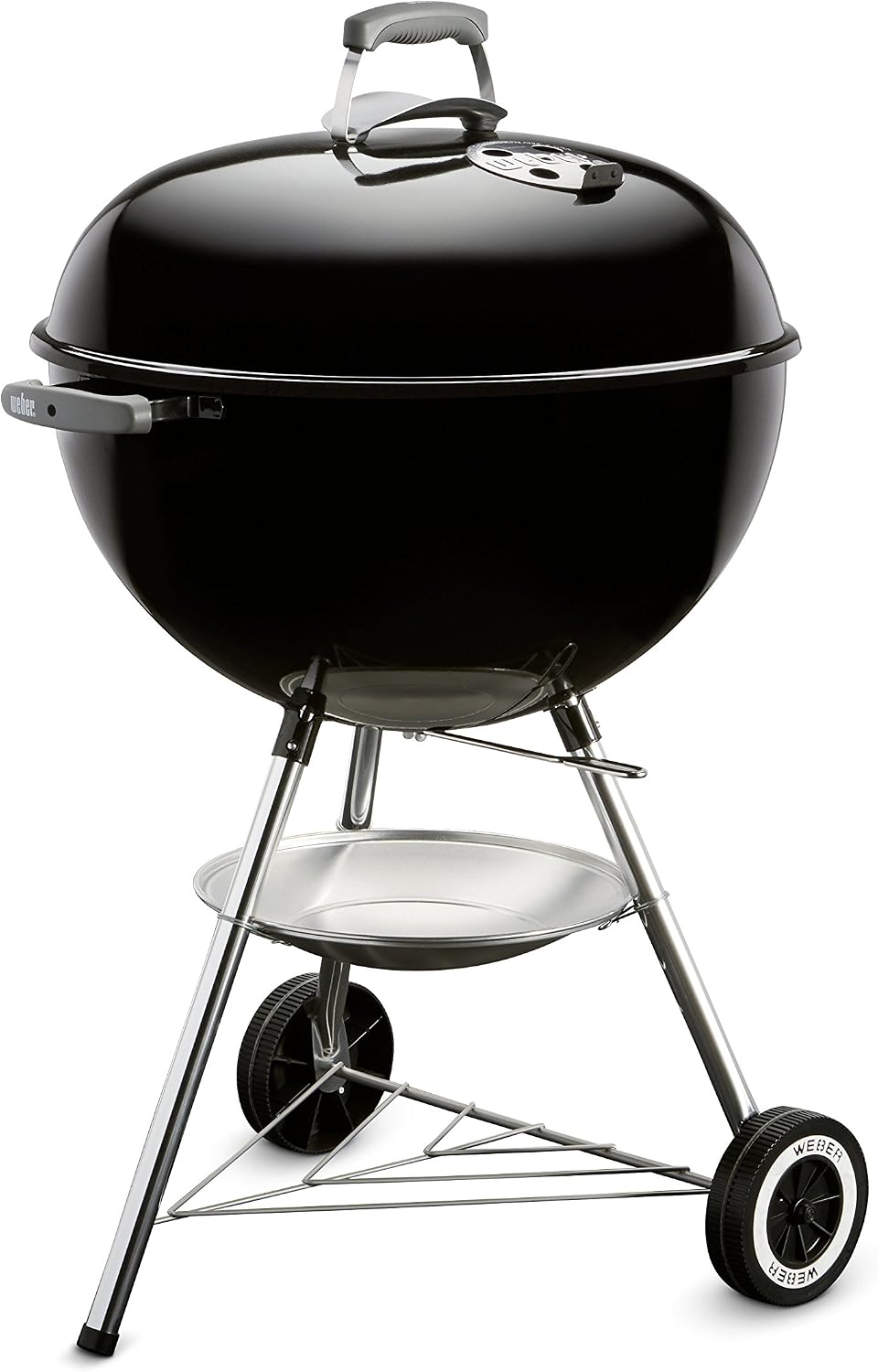 Weber Original Kettle Charcoal Grill, 22-Inch, Black – Classic Outdoor BBQ Grill with One‑Touch™ Cleaning System & Precise Temperature Control Dampers