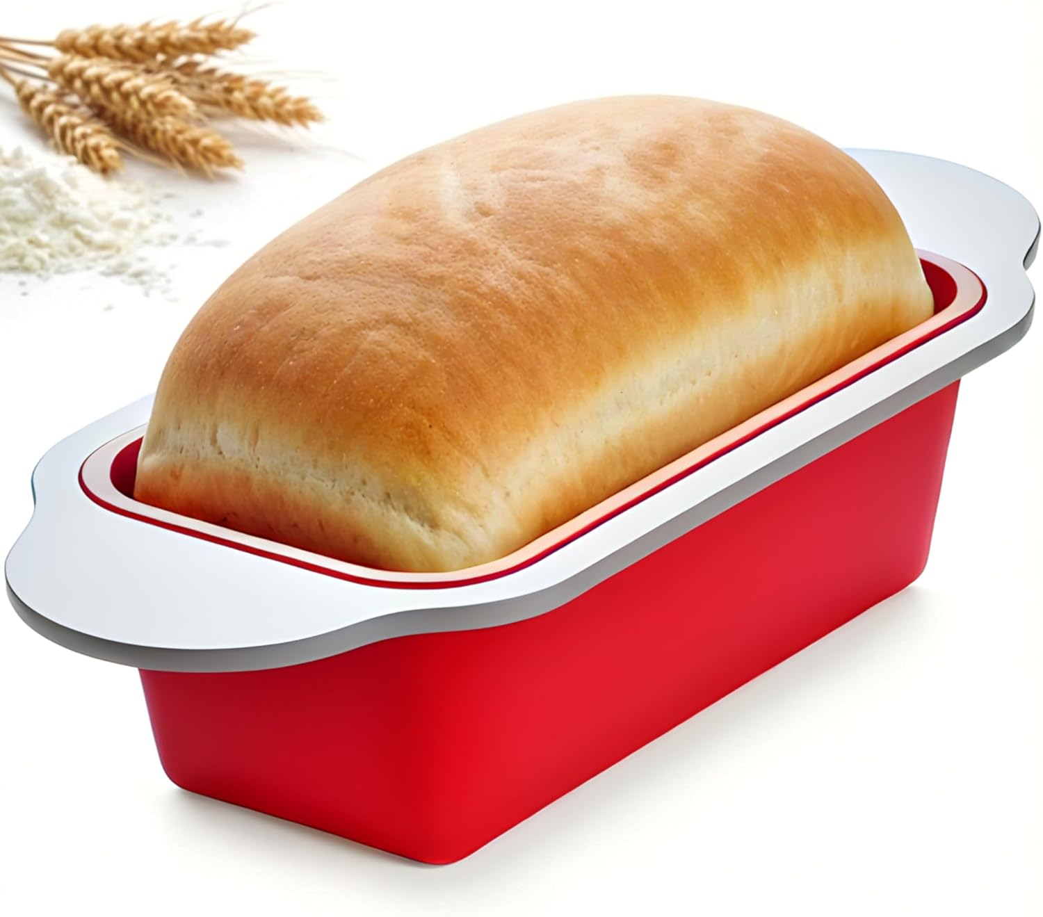 Boxiki Kitchen Premium Non-Stick Silicone Bread Loaf Pan, 9×5 Inches – Heavy-Duty Steel Frame, Non-Toxic, BPA & PFOA Free – Perfect for Pound Cakes, Breads, & More.