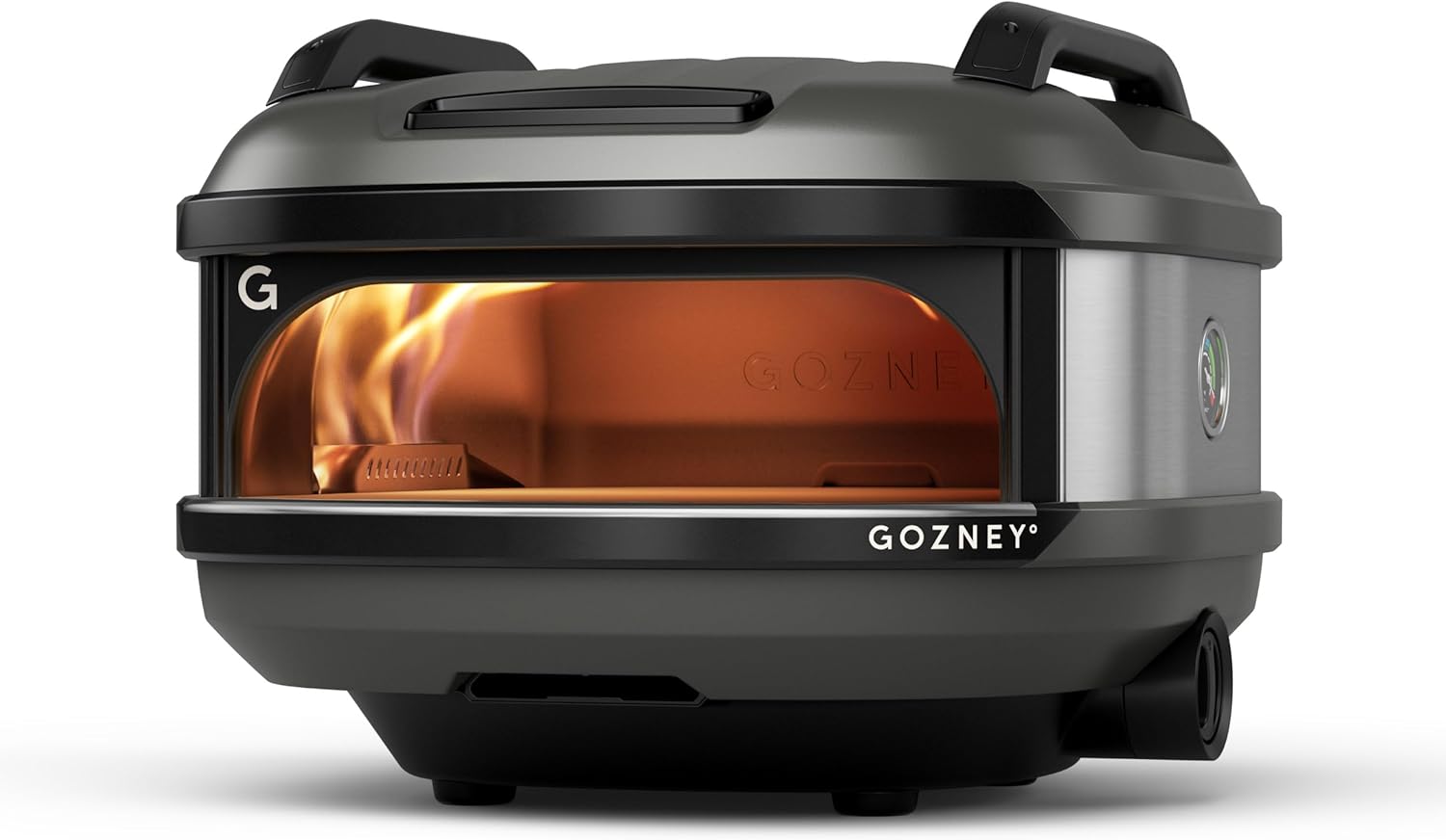 Gozney Tread Portable Pizza Oven, Off Black, Makes 12” Pizzas – Revolutionary Lateral Gas Burner, Quick Heat Up, Lightweight & Rugged Design