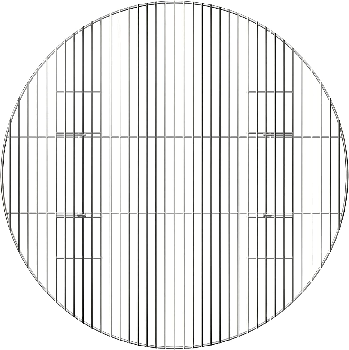 onlyfire Foldable Fire Pit Cooking Grates for Grilling, BBQ Solid Stainless Steel Rods for Outdoor Camping, 30-inch