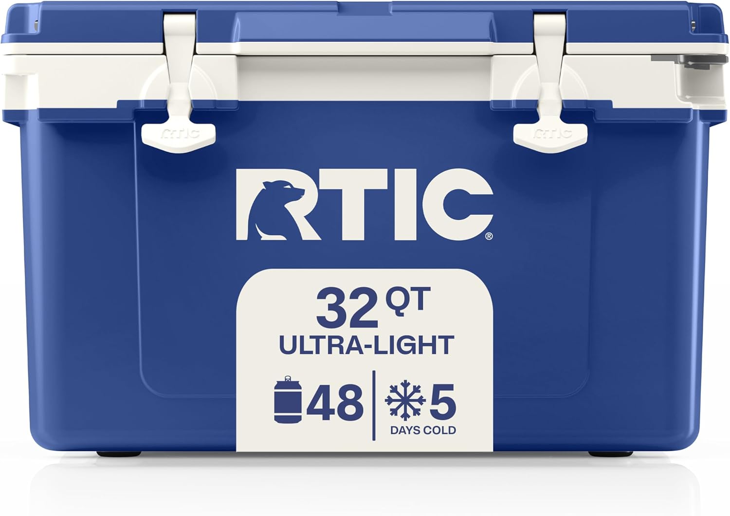 RTIC Ultra-Light 32 Quart Lightweight Hard Cooler, Insulated Portable Ice Chest 13 lbs, 48-Can Capacity, 5-Day Ice Retention, for Camping, Fishing, Beach, Boat, Picnic, Day Trip