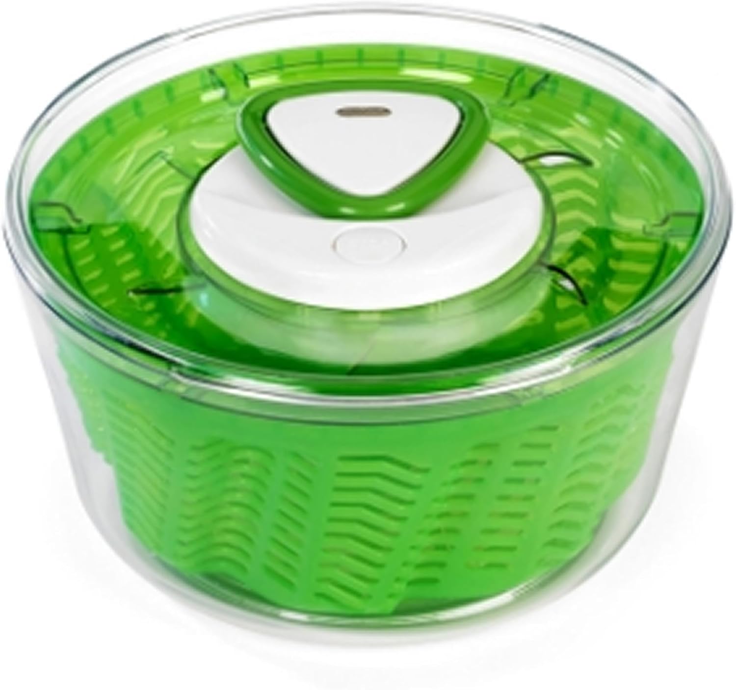 Zyliss Easy Spin 2 AquaVent Large Salad Spinner – Salad Spinner with Pull Cord – Salad Bowl for 4 to 6 Servings – Manual Vegetable and Fruit Dryer – Vegetable Spinner with Brake – Green, Large
