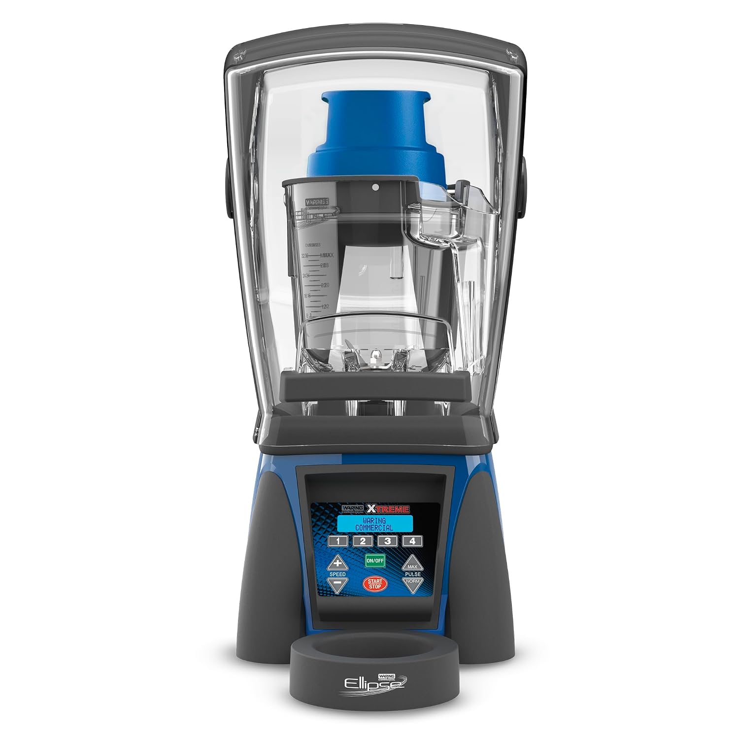 Waring Commercial Ellipse Blending System, 3.5 Horsepower Dual Motor and Dasher System, 32oz Copolyester Jar and Sound Enclosure, Blender for Acai and Smoothie Bowls, Smoothie Shops & Cafes, MXE2000