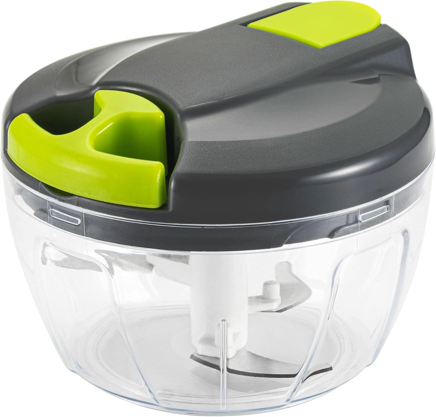 Multi-Function Manual Food Chopper & Processors with Handle and Cover,Vegetable Chopper Shredder,Garlic Press,Suitable for Onions Garlic Peppers Carrots Gingers Fruits,Ideal Gift for Kitchen(Green)