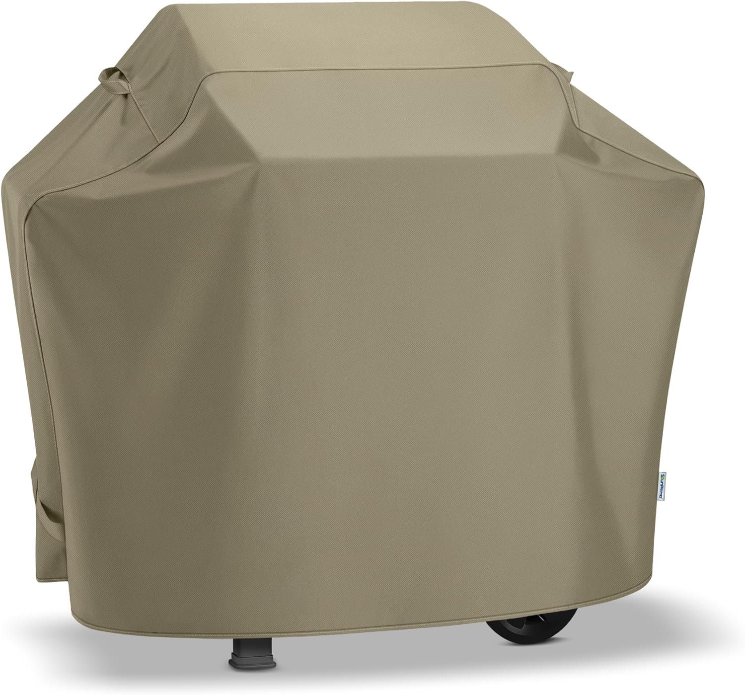 SunPatio Grill Cover 48 Inch for Outdoor Grill, Heavy Duty BBQ Cover with Waterproof Sealed Seam, FadeStop Material, All Weather Resistant Compatible for Weber CharBroil Nexgrill and More, Taupe