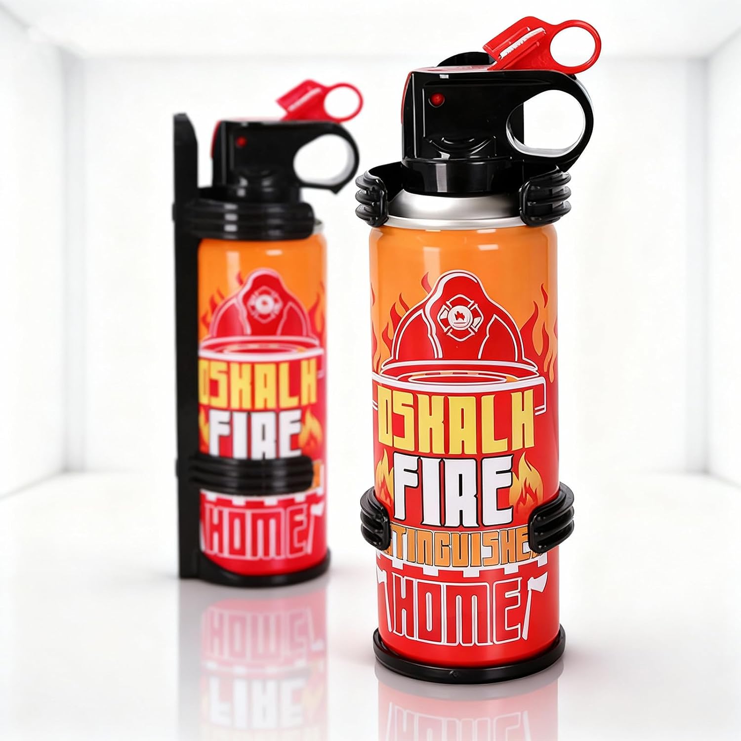 2PCS Mini Fire Extinguishers for Vehicle & Home & Kitchen- Small Portable Car Fire Extinguisher Kit with Brackets – Stay Safe Emergency Suppression for Motorcycle & RV & Kitchen
