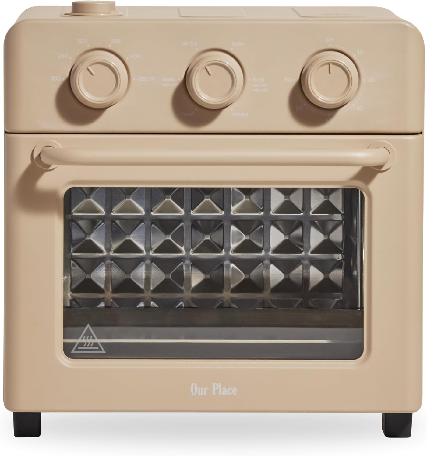 Our Place Wonder Oven | 6-in-1 Stainless Steel Air Fryer Toaster Oven Combo with Basket, Rack, Pan & Tray | Compact 13 QT Countertop Capacity – Toast, Roast, Bake, Reheat, Broil & Steam | Steam