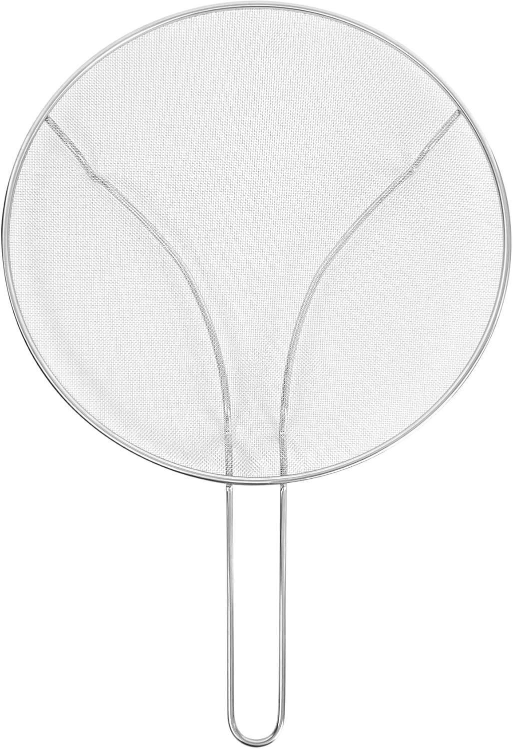 Restaurantware Splatter Screen 1 Count 13″ Fine Mesh Cover Stainless Steel Splatter Guard with Resting Feet Cooking Protector for Frying Pan, Cooking Pots, Saute, Grease and Oil, Kitchen Tool