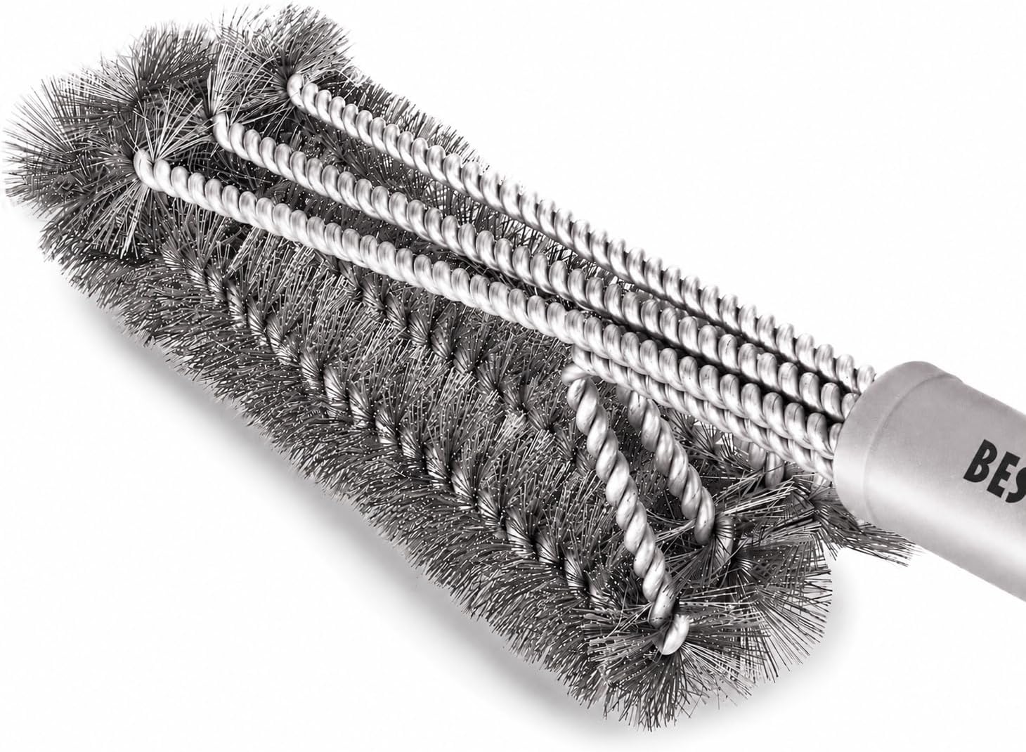 Best BBQ Grill Brush Stainless Steel 18″ Barbecue Cleaning Brush w/Wire Bristles & Soft Comfortable Handle – Perfect Cleaner & Scraper for Grill Cooking Grates