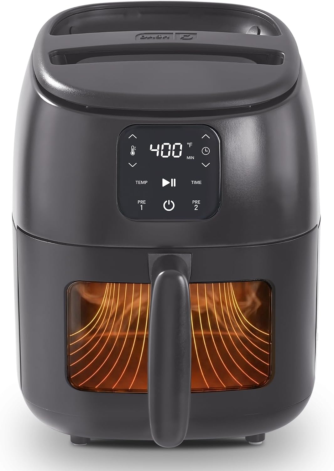 Dash 2.6QT Infrared Digital Small Air Fryer – Compact Air Fryer with Safe Ceramic Nonstick, Viewing Window, 2 Custom Presets & Auto Shake Reminder – Dishwasher Safe Parts